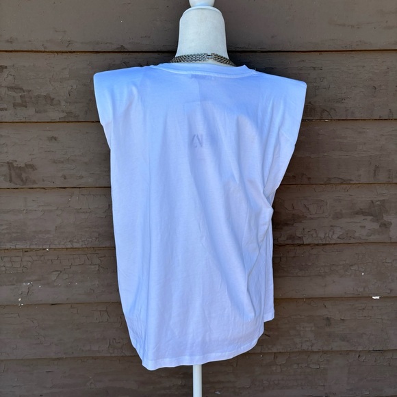 NWT! Zara tee with shoulder pads! - Picture 6 of 7